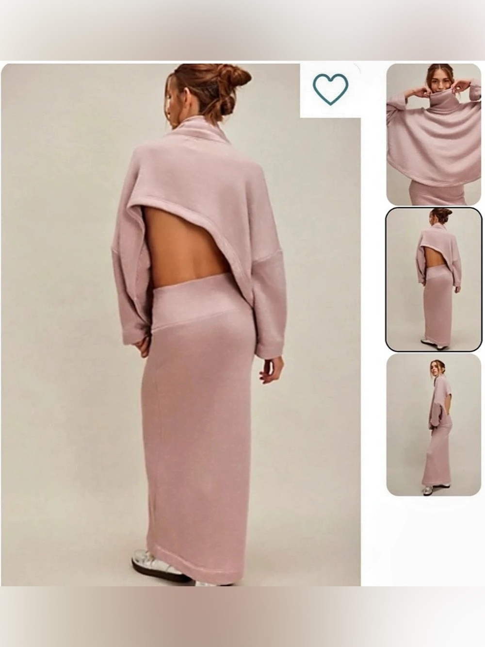 Free People Free-est Milley Reversible Skirt Set Pink XS